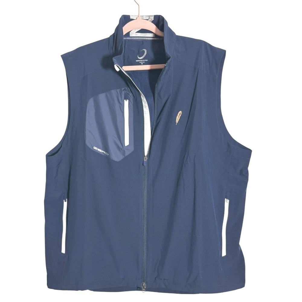 Zero Restriction XXL Full Zip Navy Vest Excellent Condition!‎